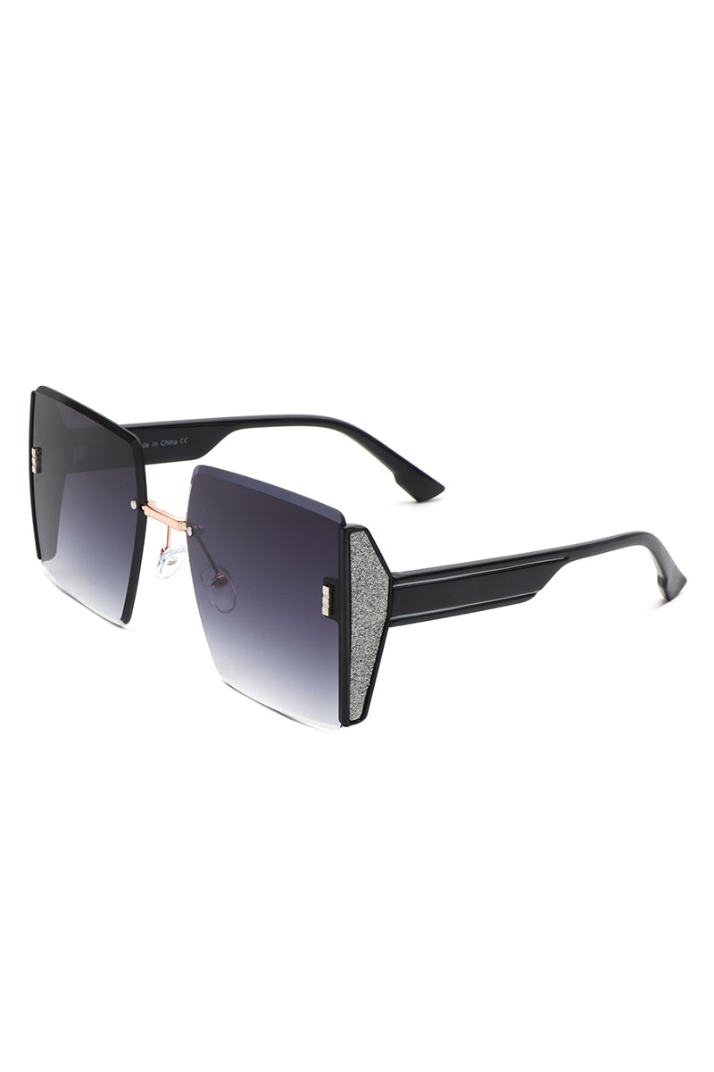 Lyris - Square Rimless Oversize Chic Women&