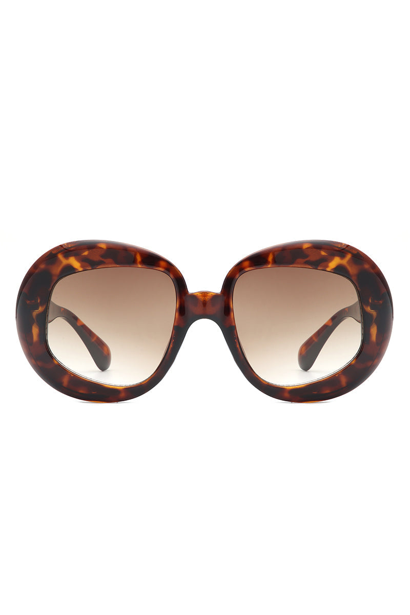 Maven - Oversized Geometric Oval Round Fashion Women&