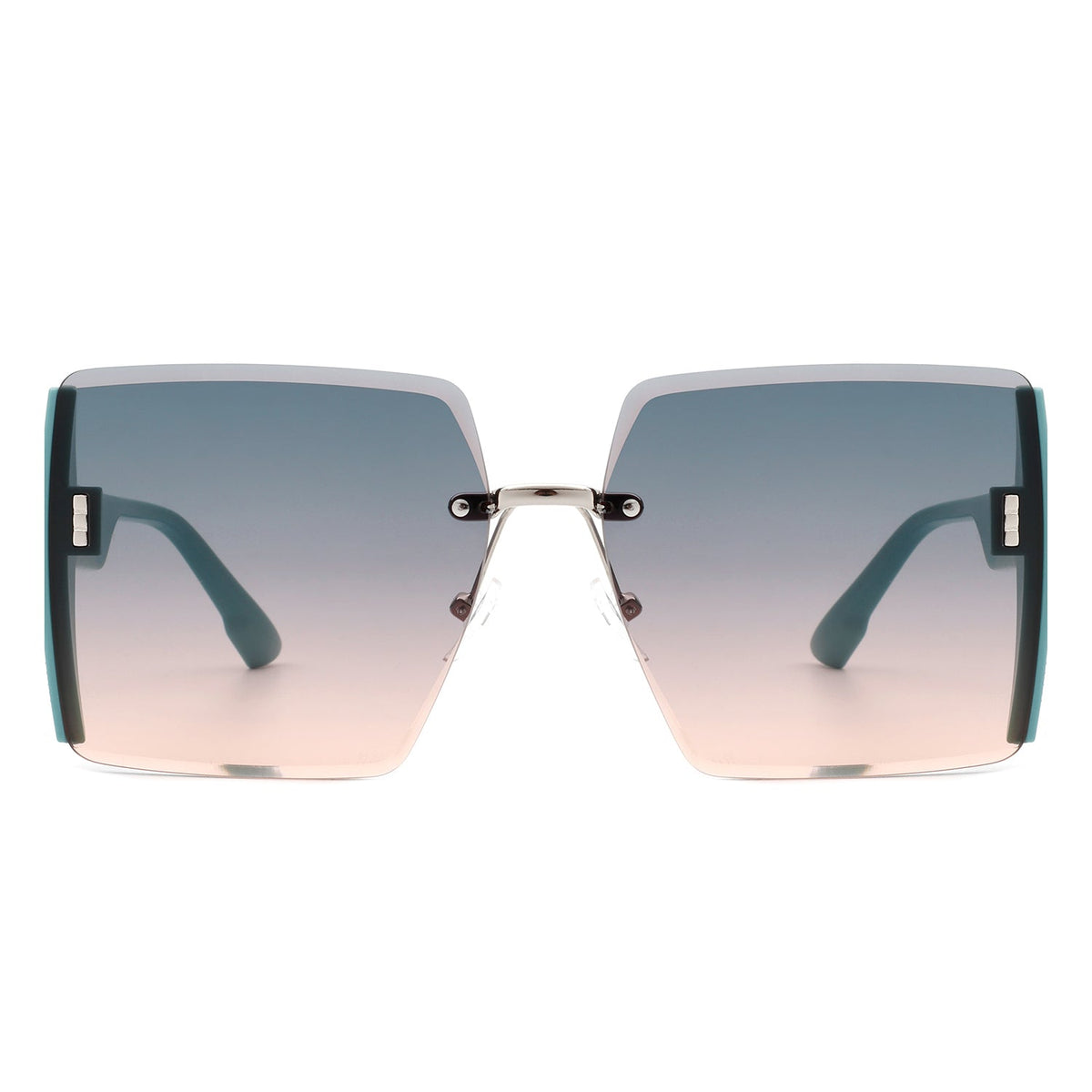 Phoenixy - Square Oversize Half Frame Fashion Women Sunglasses