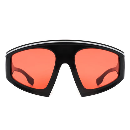 Bramble - Oversize Futuristic Square Women Fashion Sunglasses