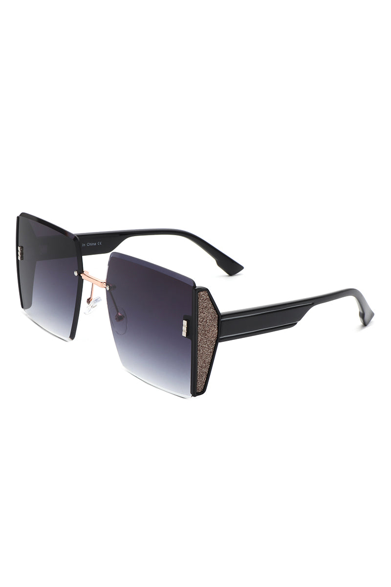 Lyris - Square Rimless Oversize Chic Women&