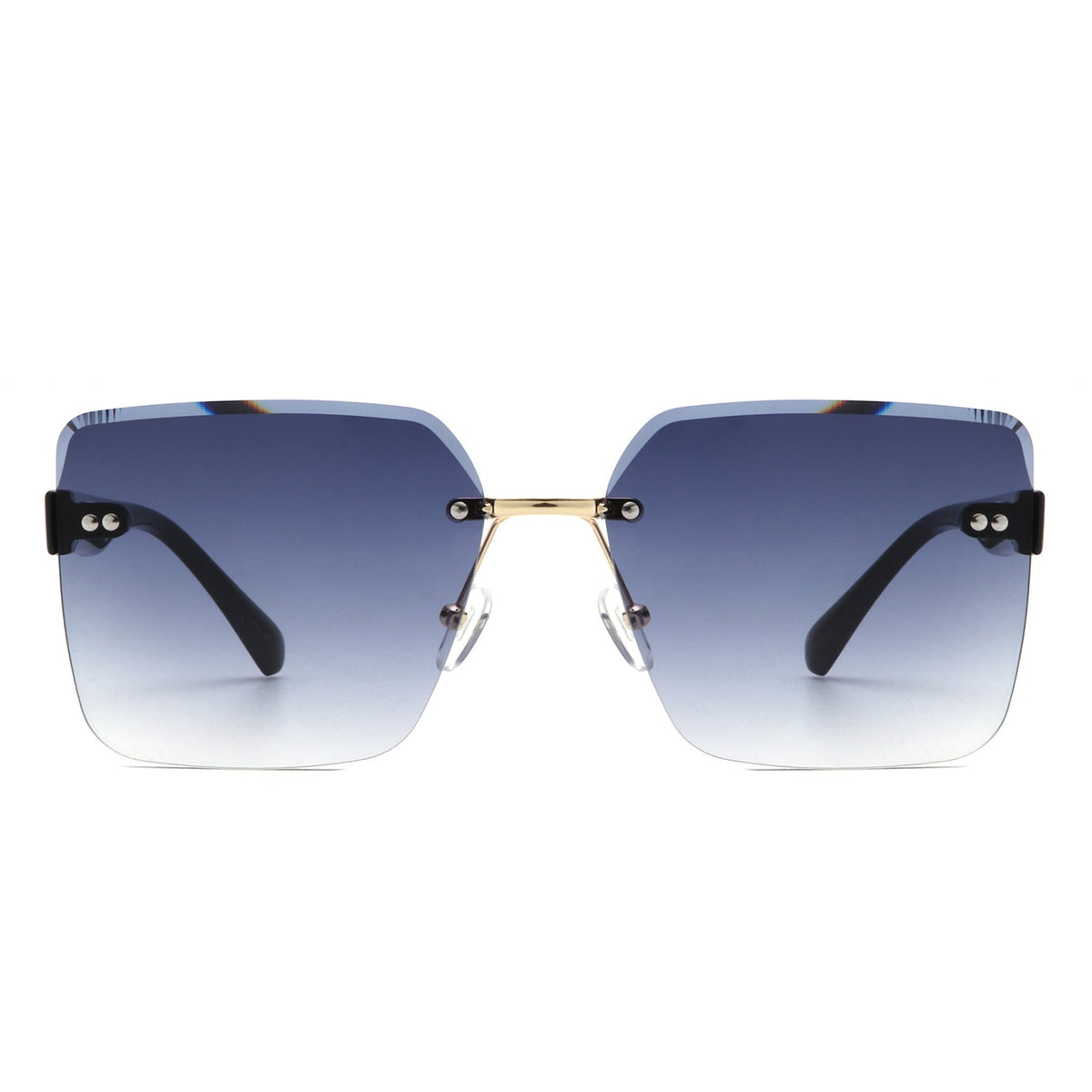 Aspos - Square Rimless Fashion Tinted Women Sunglasses