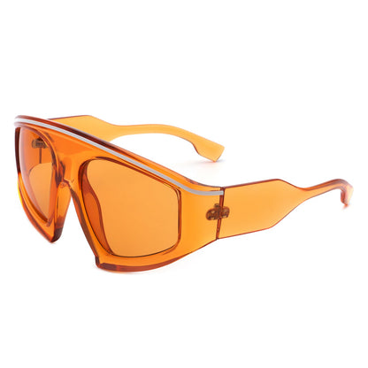Bramble - Oversize Futuristic Square Women Fashion Sunglasses