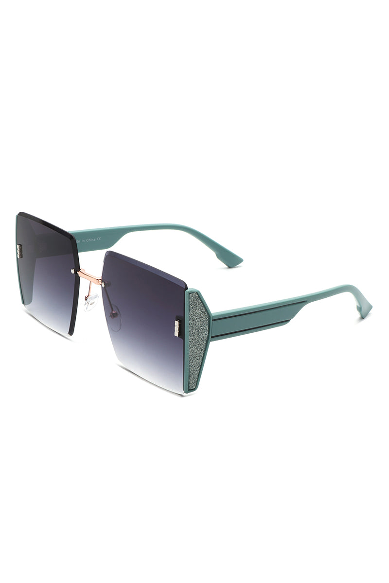 Lyris - Square Rimless Oversize Chic Women&