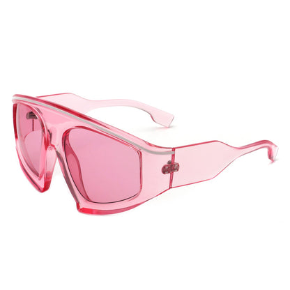 Bramble - Oversize Futuristic Square Women Fashion Sunglasses