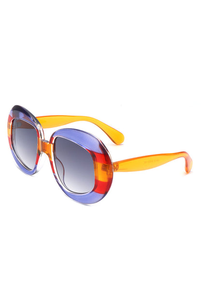 Maven - Oversized Geometric Oval Round Fashion Women&