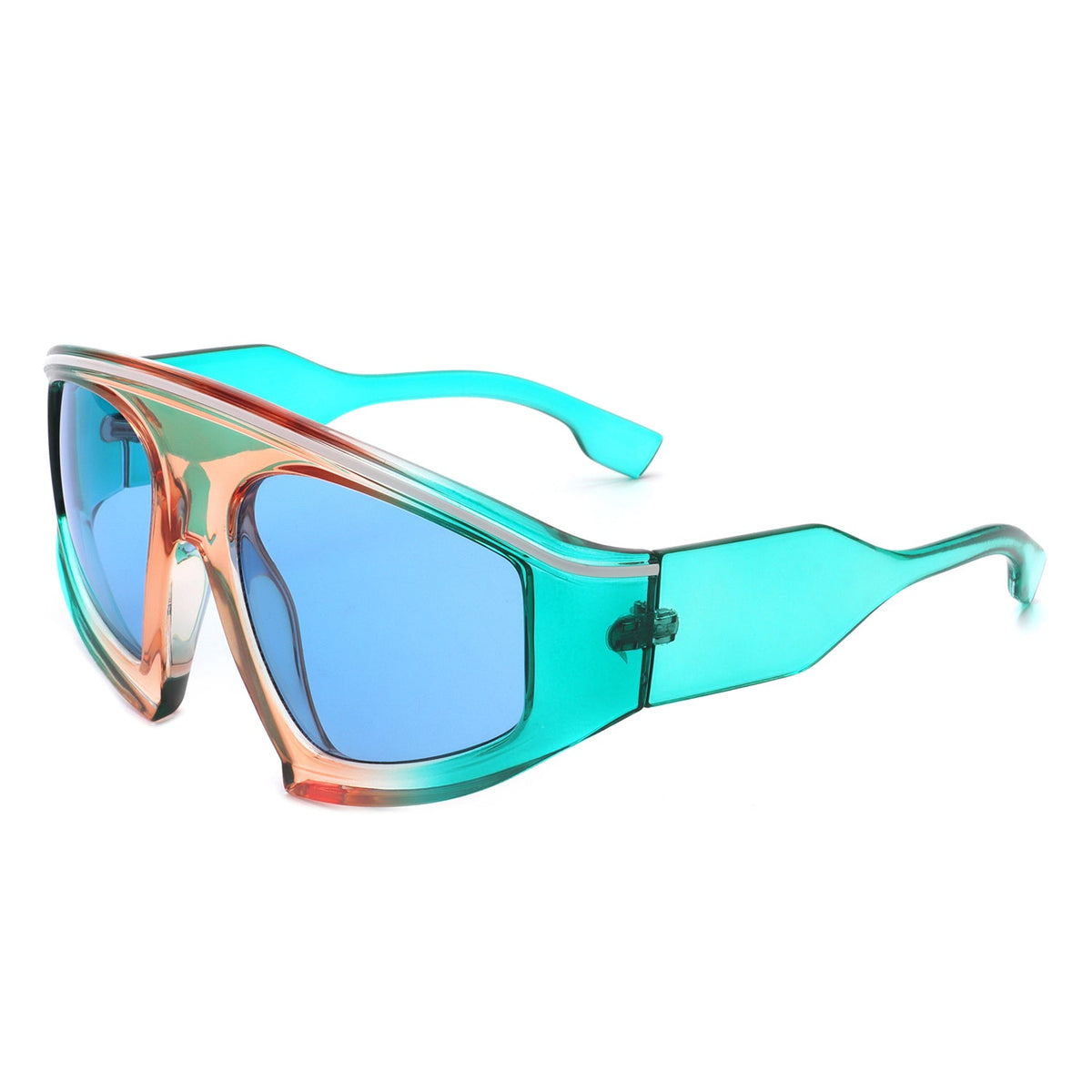 Bramble - Oversize Futuristic Square Women Fashion Sunglasses