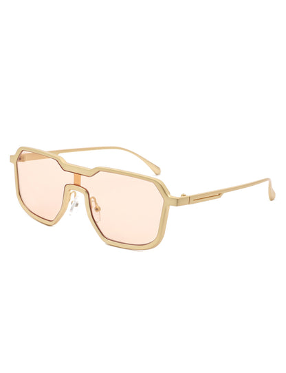 Fusion - Retro Oversized Square Geometric Fashion Sunglasses