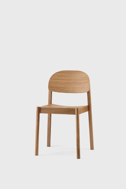 Aquamarine Poppy Citizen dining chair with wooden legs and upholstered seat, stylish furniture for dining rooms.