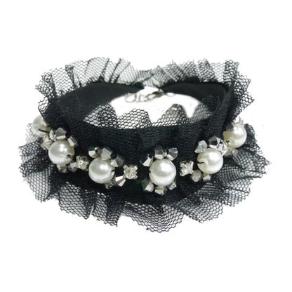 Lila Deco Collar by Lime Aeneas for pets, featuring a stylish purple design with decorative accents.