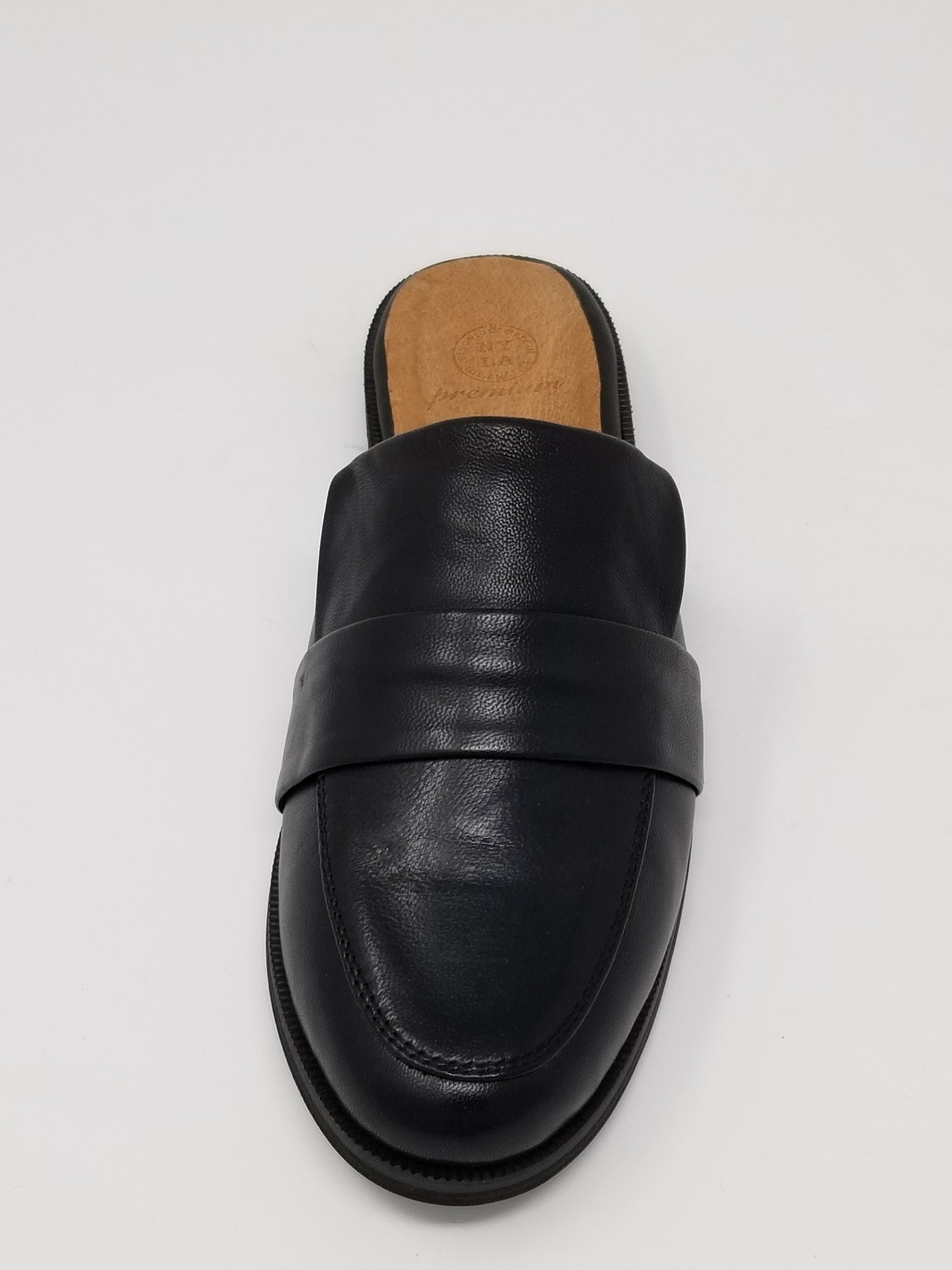 Black Azure Ophion Culver footwear front view showing sleek design and stylish silhouette.