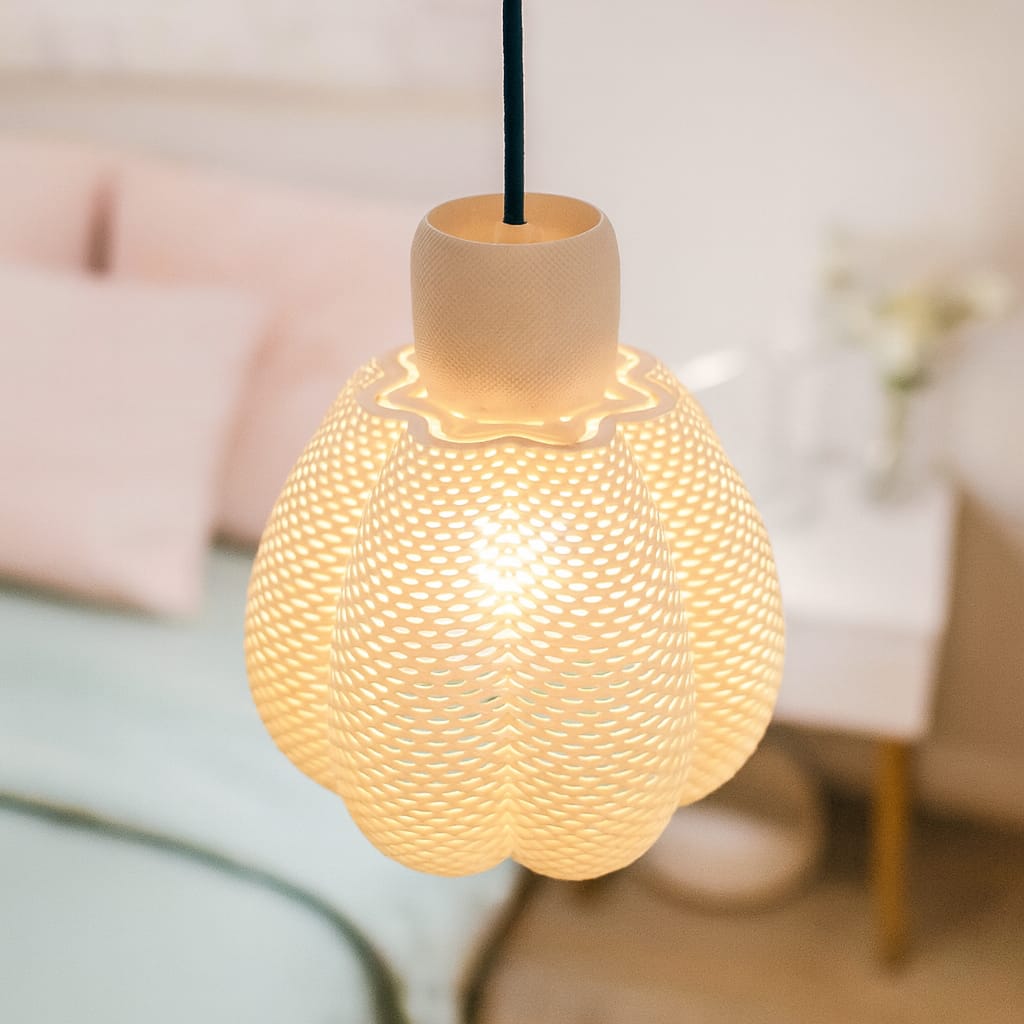 Azure Pontus Celeste Light Pendant Lamp hanging fixture with a sleek, modern design and a soft, ambient glow.