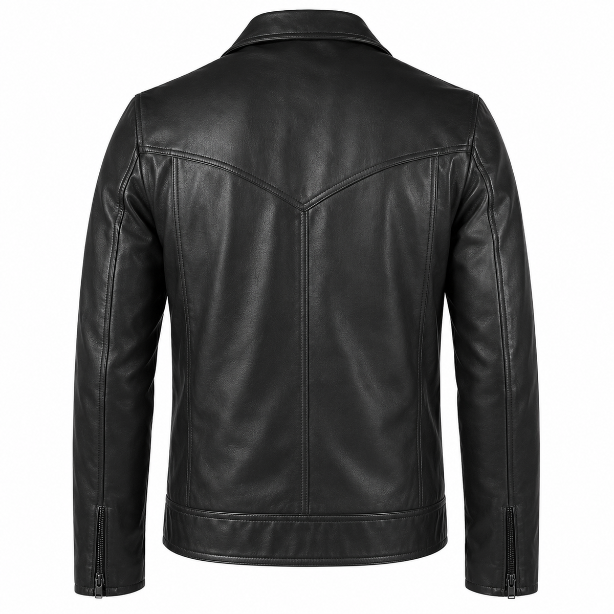 Men’s Drifter Black Leather Fashion Jacket