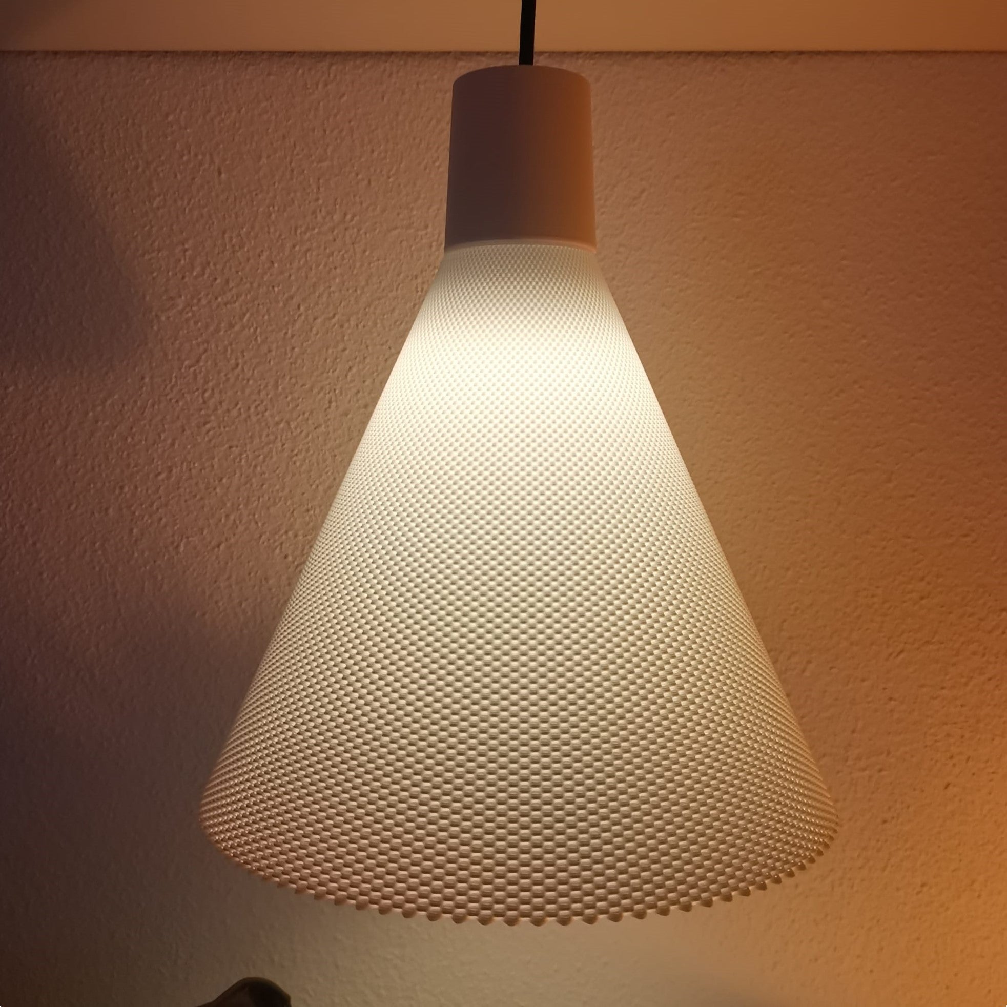 Azure Pontus Conea Light fixture with sleek modern design and warm LED illumination, suitable for contemporary lighting decor.