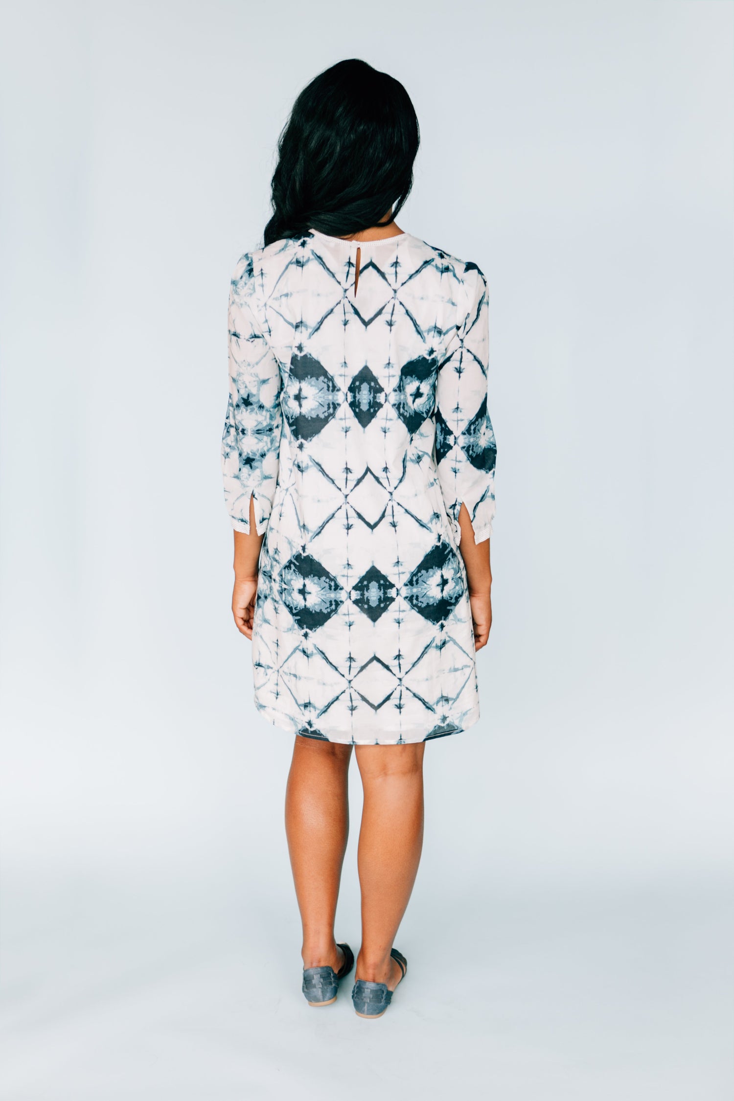 Salmon Bella Inkwell Dress made of cotton in a vibrant canary yellow color, displayed on a neutral background.