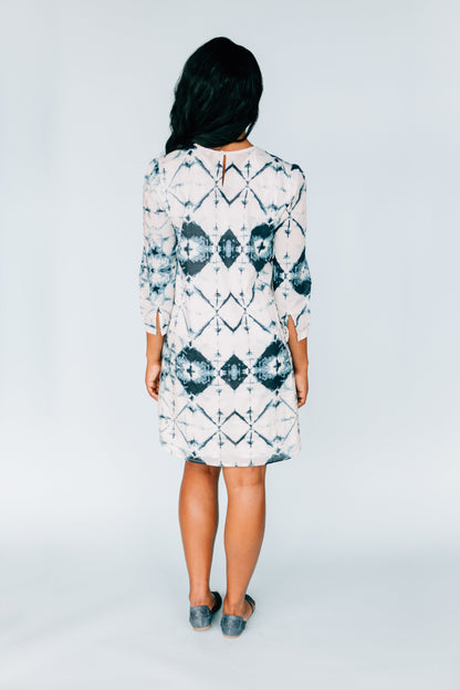 Salmon Bella Inkwell Dress made of cotton in a vibrant canary yellow color, displayed on a neutral background.