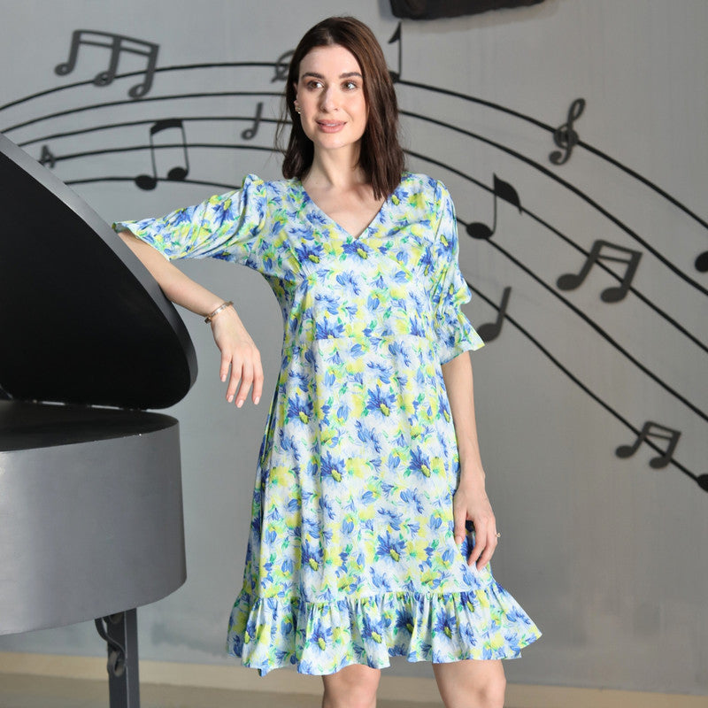 Jade Poppy short dress featuring a trendy, stylish design, perfect for casual or summer wear, seen in this image.