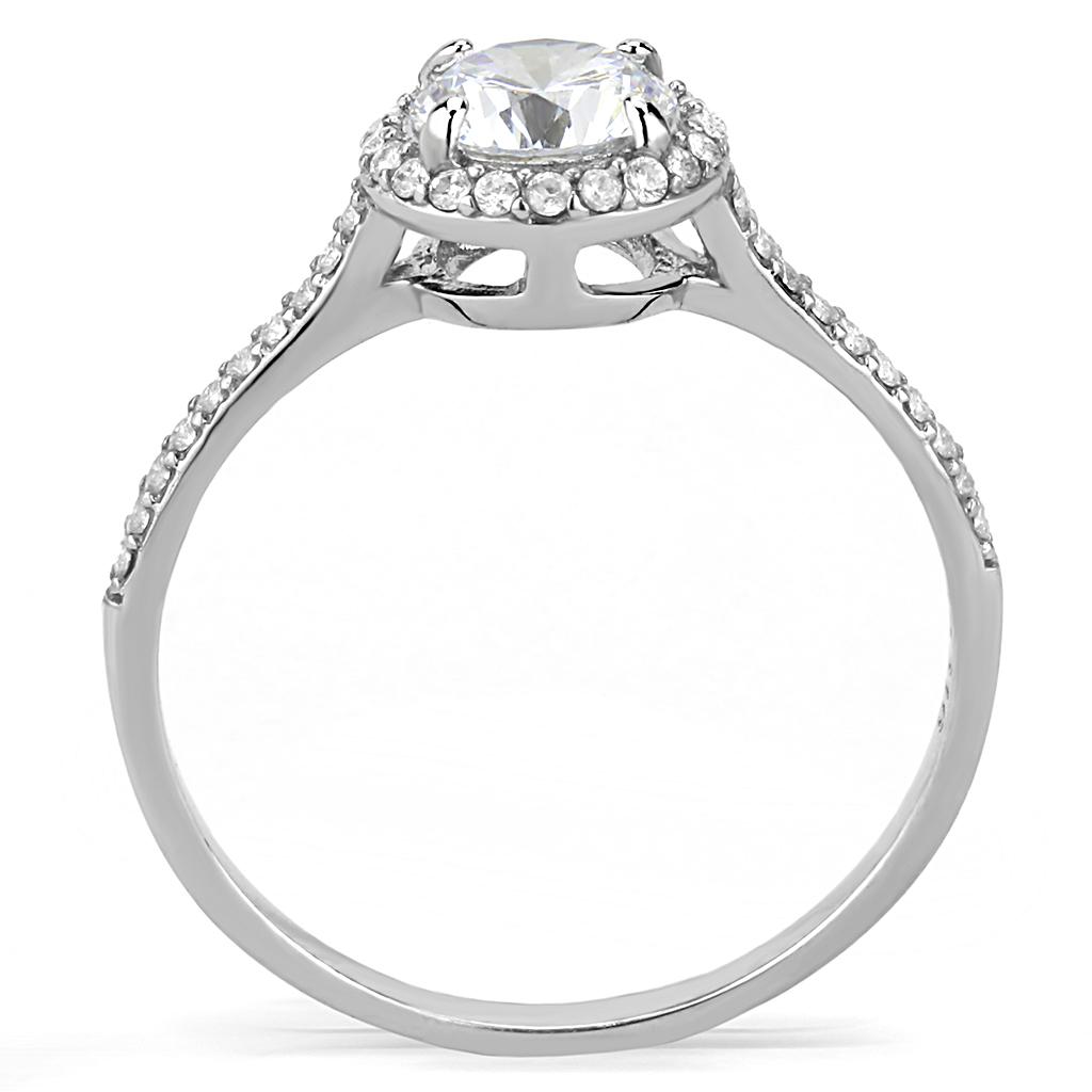 High polished stainless steel ring with AAA grade quality from Turquoise Tiger, showcasing a sleek, shiny jewelry piece.