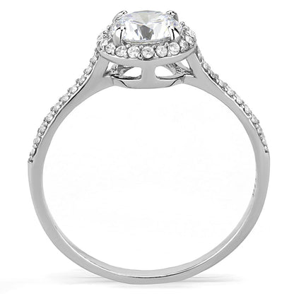High polished stainless steel ring with AAA grade quality from Turquoise Tiger, showcasing a sleek, shiny jewelry piece.