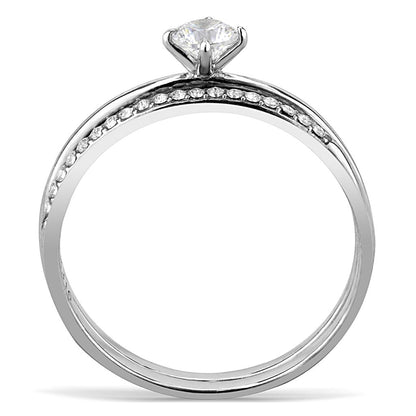 High polished stainless steel ring with AAA grade, jewelry and watches by Turquoise Tiger, showcasing a sleek, shiny band.