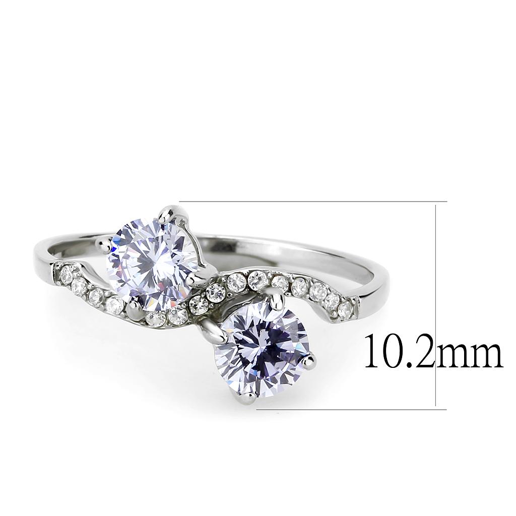 High polished stainless steel ring with AAA grade quality from Turquoise Tiger, showcasing a sleek, shiny jewelry design.