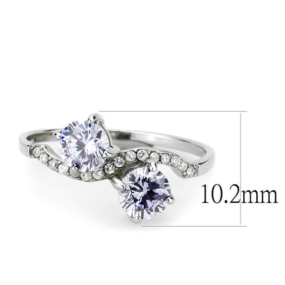 High polished stainless steel ring with AAA grade quality from Turquoise Tiger, showcasing a sleek, shiny jewelry design.