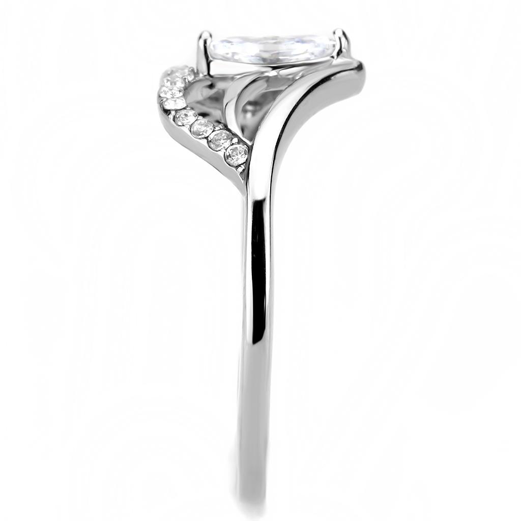 High polished stainless steel ring with AAA grade quality from Turquoise Tiger Jewelry &amp; Watches.