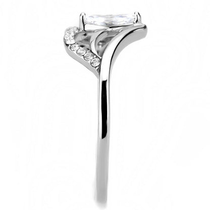 High polished stainless steel ring with AAA grade quality from Turquoise Tiger Jewelry &amp; Watches.