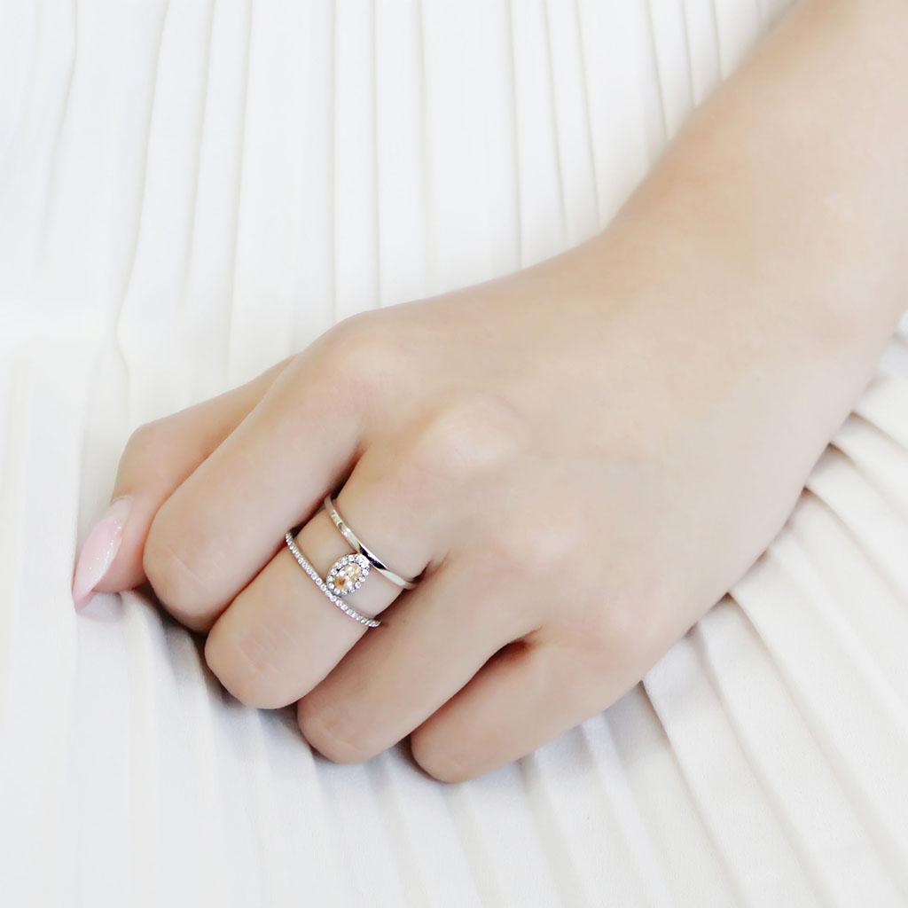 High polished stainless steel ring with AAA grade quality, jewelry by Turquoise Tiger featuring a sleek, shiny design.