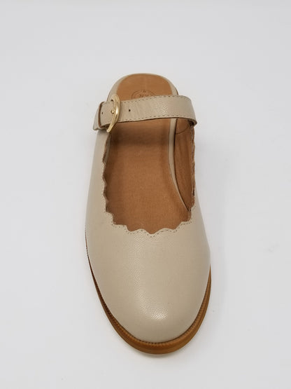 Azure Ophion Glendale footwear front view, featuring elegant nude-colored dance shoes with stylish design and comfortable fit.