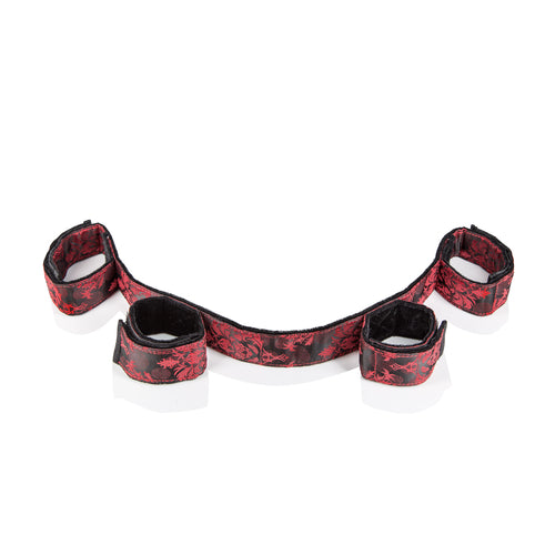 Viridian Leto Scandal Bondage Bar accessory with metal construction and adjustable straps for BDSM restraint play.