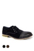 Black Dotty footwear by Azure Ophion, stylish slip-on shoes with a dotted pattern, showcasing a sleek and modern design.