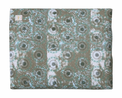 Azure Jason Zabuton yoga meditation cushion in neutral fabric, showing a round, padded cushion for comfortable seated meditation.