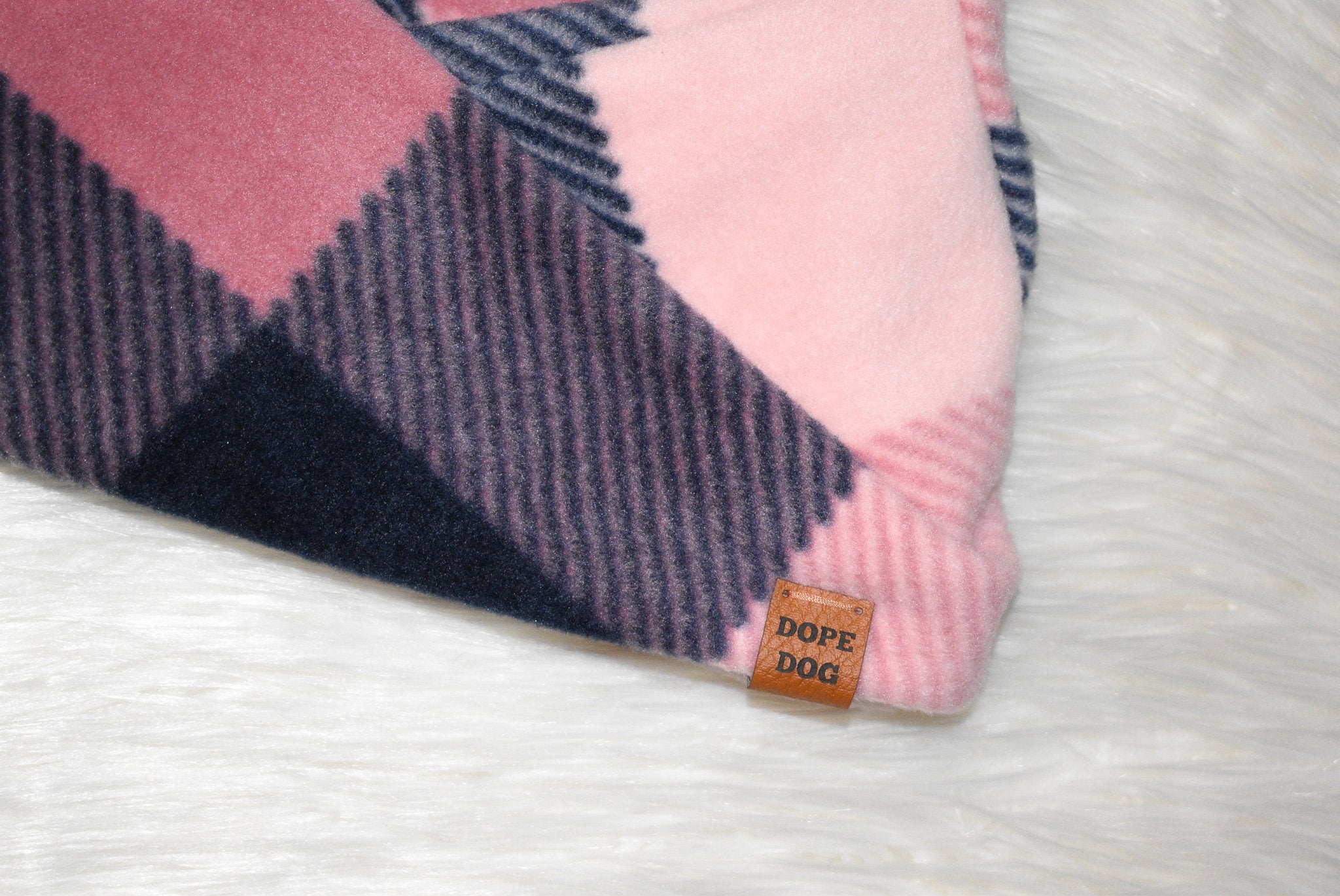 Scarlet Gaia Smitten dog scarf with floral pattern, soft fabric, stylish pet accessory for small to medium dogs.