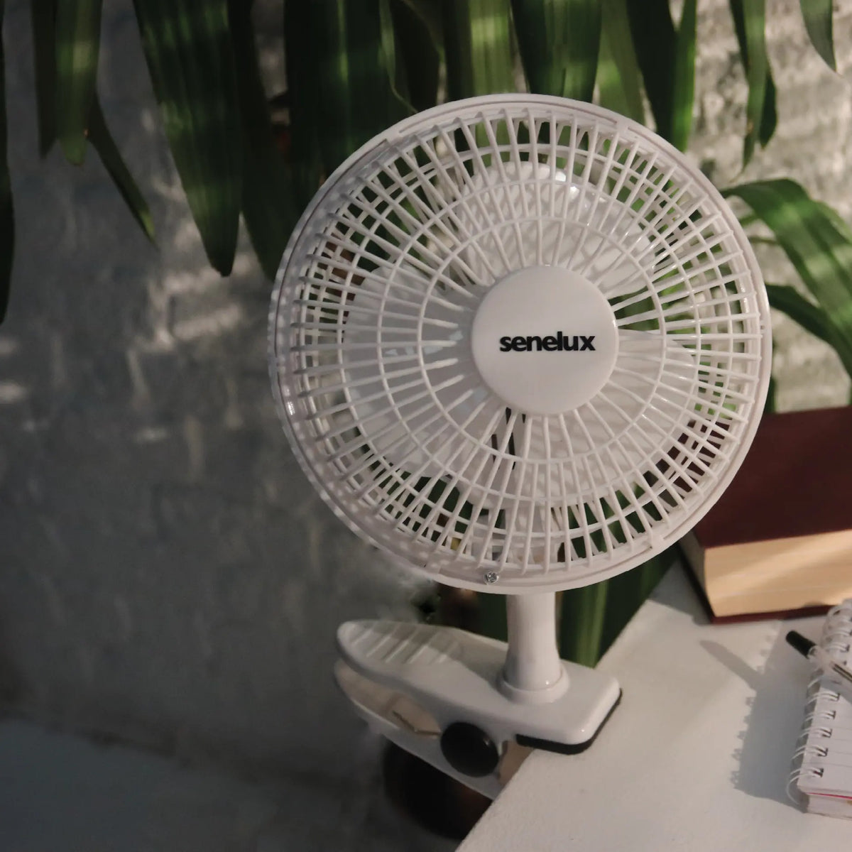 Senelux 6" Clip On Desk Fan- Home Cooling from a Portable, Cool Clip Fan; Clip on Desk Fan