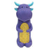 Purple Dragon Cruncher pet toy by Fuchsia Oscar, 8-8.5 inches, made of durable material for dogs or cats.