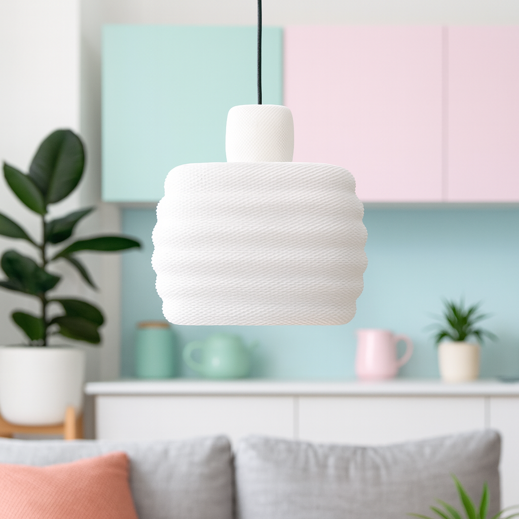 Azure Pontus Dynasty Ripple Pendant Lamp showcasing a stylish, textured lighting fixture with a ripple design for modern decor.