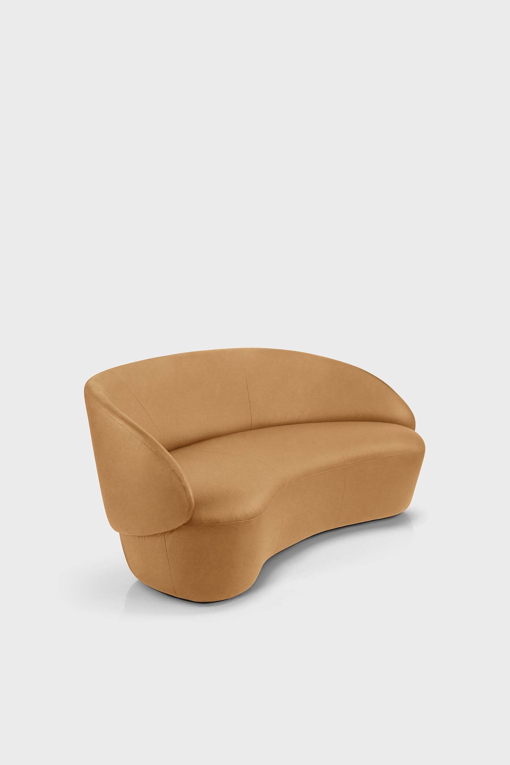 Aquamarine Poppy Naïve Sofa, modern furniture with plush cushions and sleek design, shown in a stylish living room setting.