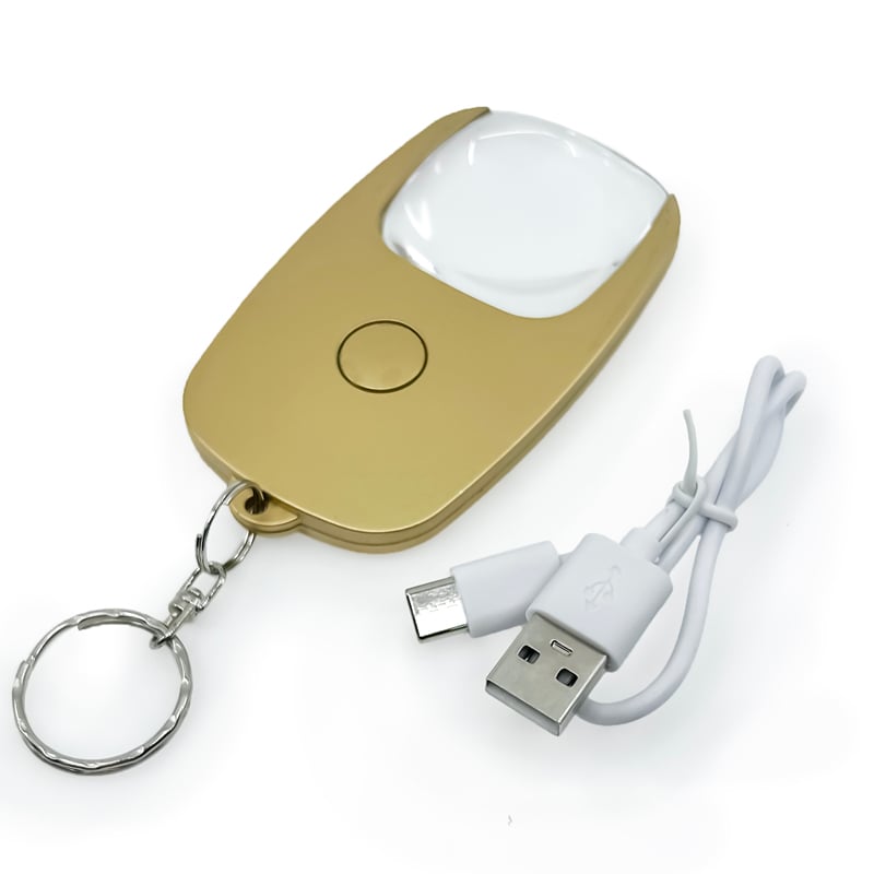 Byzantium Eleusis Pocket Zoom™ Recharge mini magnifier with LED light, compact lighting tool for close-up viewing.