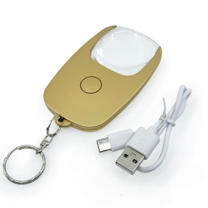 Byzantium Eleusis Pocket Zoom™ Recharge mini magnifier with LED light, compact lighting tool for close-up viewing.