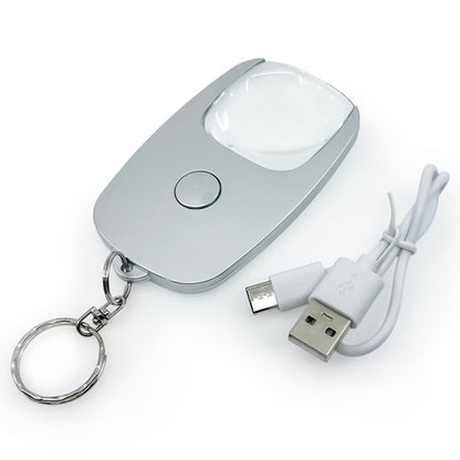 Byzantium Eleusis Pocket Zoom™ Recharge mini magnifier with LED light, compact lighting device for close-up viewing.