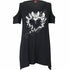 Black Jasper Doves Heart cold shoulder goth T-shirt featuring a heart and dove design on the front.