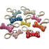 Large blue enamel bone charm for pets by Lime Aeneas, featuring a glossy, colorful bone design.
