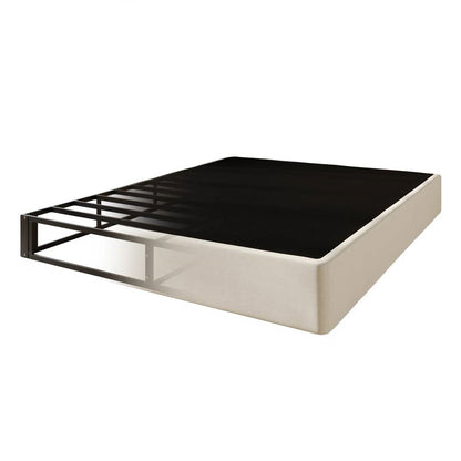 Full size 7.8-inch Metal Frame Box-Spring Foundation for Mattress with Cover
