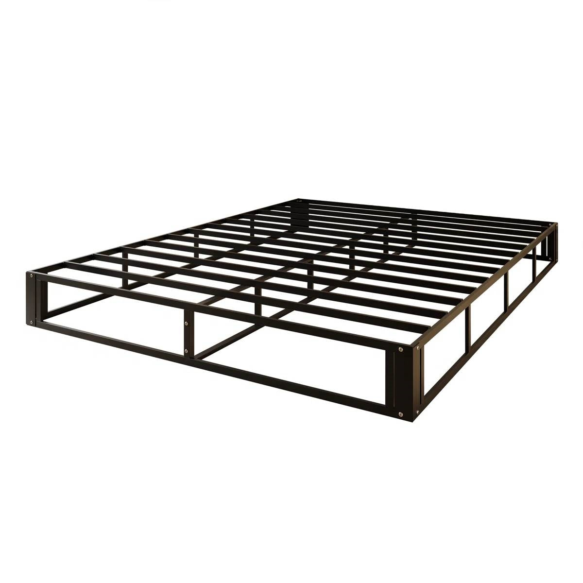 Full size 7.8-inch Metal Frame Box-Spring Foundation for Mattress with Cover