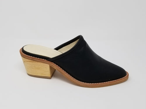 Black Foxhill footwear by Azure Ophion, showcasing stylish design and comfortable fit in a detailed product image.