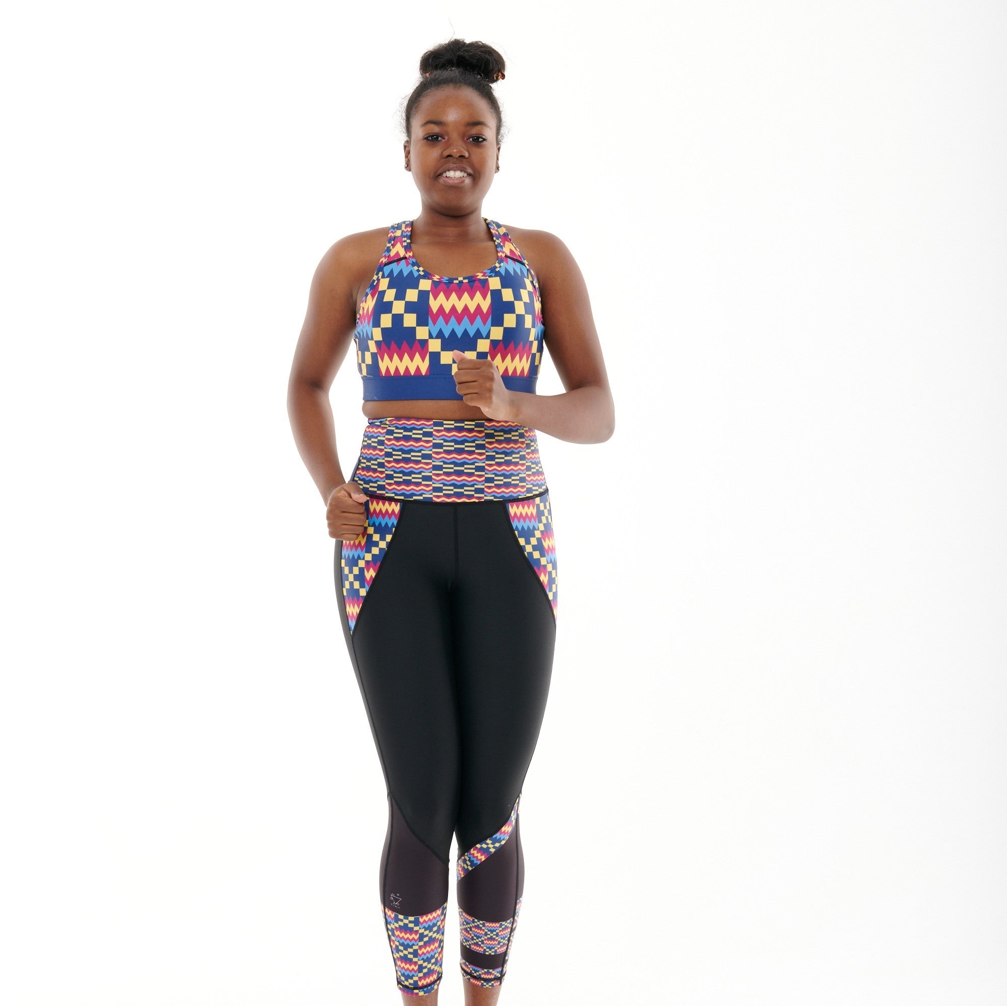 White Oliver Kayentee Cerulean Beautiful Leggings, stylish activewear with vibrant blue color and comfortable fit.