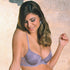Purple animal-print molded cup padded bra by Lime Lucy featuring soft lingerie fabric and adjustable straps.