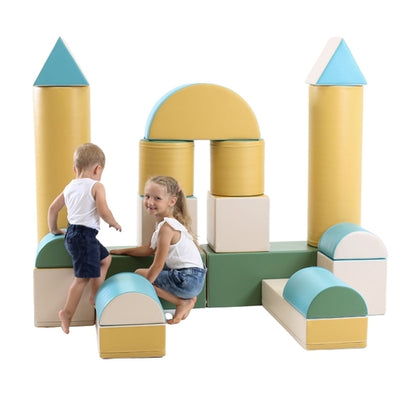 Blue Mega Fort furniture by Blush Apricot, featuring a cozy fortress design with sturdy fabric walls and playful interior.