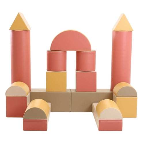 Blush Apricot Mega Fort furniture with colorful fabric panels and playful design for children&